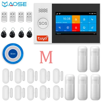 YAOSE TUYA WIFI&GSM 4.3 Inch Full Touch Smart Home Alarm Security System With Wireless Indoor Mini Siren
YAOSE TUYA WIFI&GSM 4.3 Inch Full Touch Smart Home Alarm Security System With Wireless Indoor Mini Siren