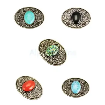 5PCS Bohemian Style Western Cowboy Belt Buckle Men Women Copper buckle Tang Grass Grain Inlaid Jade Brass Plate Buckle Ancient
5PCS Bohemian Style Western Cowboy Belt Buckle Men Women Copper buckle Tang Grass Grain Inlaid Jade Brass Plate Buckle Ancient