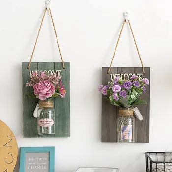 8X28cm Hydroponic Plant Glass Vase Pastoral Wall Hanging Wooden Flower Arrangement Floral Vase Light Home Decoration TB Sale 
8X28cm Hydroponic Plant Glass Vase Pastoral Wall Hanging Wooden Flower Arrangement Floral Vase Light Home Decoration TB Sale