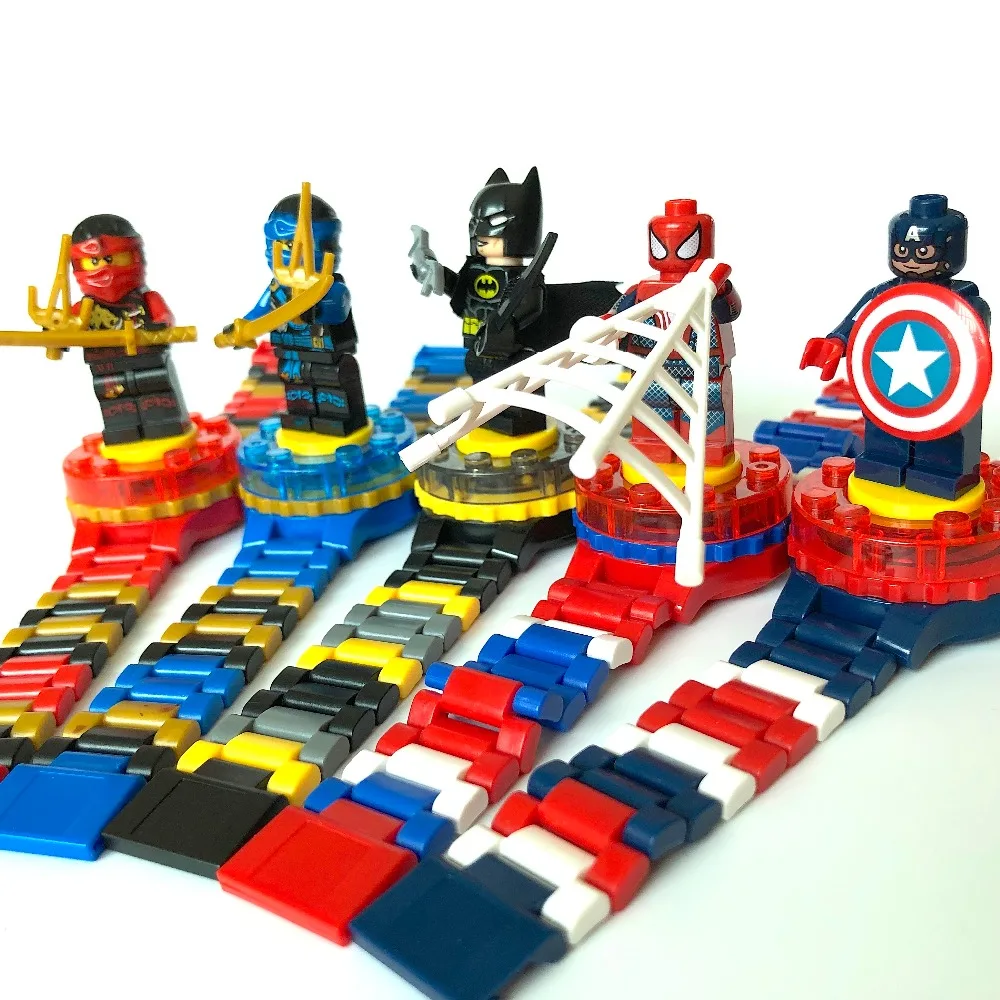 Super Hero Watch Building Stack Block Boys Spidermen Batmen Avengers Figure Brick Toy Compatible with Legoed Minecrafted
Super Hero Watch Building Stack Block Boys Spidermen Batmen Avengers Figure Brick Toy Compatible with Legoed Minecrafted