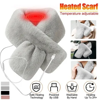 USB Electric Heated Plush Shawl Heating Scarf Warming Neck Wrap Women Heating Scarf for Winter Outdoor 
USB Electric Heated Plush Shawl Heating Scarf Warming Neck Wrap Women Heating Scarf for Winter Outdoor