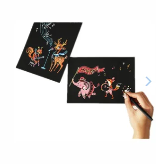 4Pcs/set Magic Colorful Drawing Board Paper Coloring Cards Painting Scraping Children Kids learning Doodle Scratch Toys
4Pcs/set Magic Colorful Drawing Board Paper Coloring Cards Painting Scraping Children Kids learning Doodle Scratch Toys