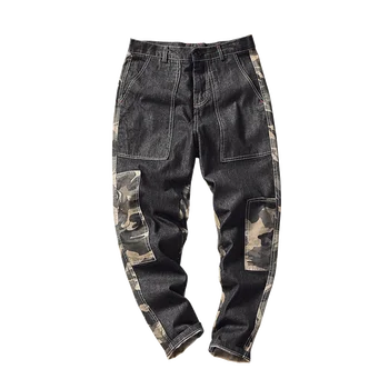 

2019 Men Fashion Streetwear Mens Camoflague Jogger Pants Youth Casual Ankle Banded Pants Brand Boot Cut Cargo Pants Plus XXXXXL