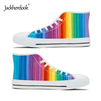 Jackherelook 3D Colorful Rainbow Print Vulcanized Shoes Women Men Outdoor Running Sneakers Boys Girls High Top Canvas Shoe
Jackherelook 3D Colorful Rainbow Print Vulcanized Shoes Women Men Outdoor Running Sneakers Boys Girls High Top Canvas Shoe