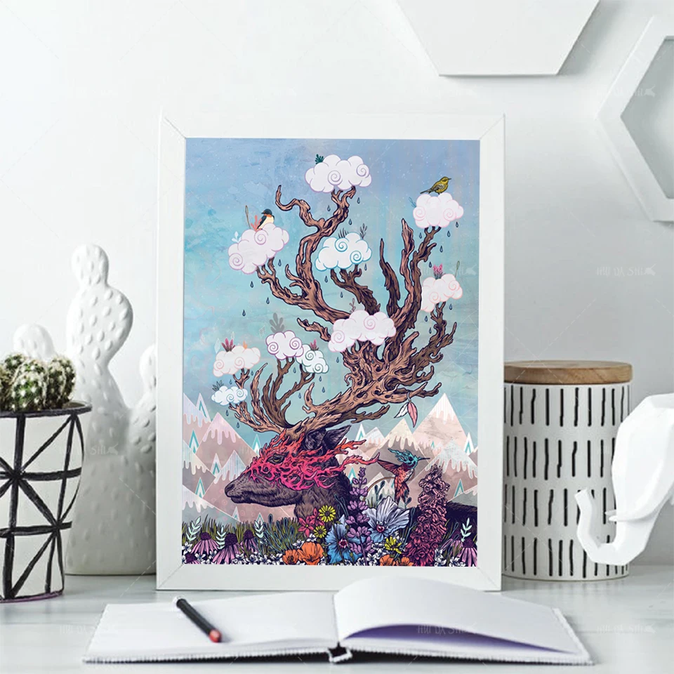 Nordic Modern Animal Deer Color High-Definition Print Home Decoration Canvas Poster Modular Picture Frame Modern Living Room Art
Nordic Modern Animal Deer Color High-Definition Print Home Decoration Canvas Poster Modular Picture Frame Modern Living Room Art