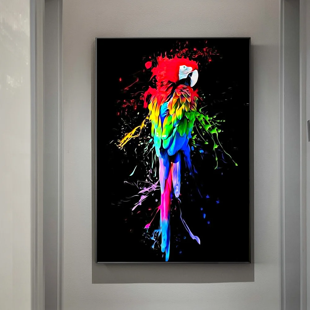 Watercolour Splash Parrot Painting Posters And Prints Colourful Bird Animal Picture On Canvas Wall Art For Living Room Decor
Watercolour Splash Parrot Painting Posters And Prints Colourful Bird Animal Picture On Canvas Wall Art For Living Room Decor