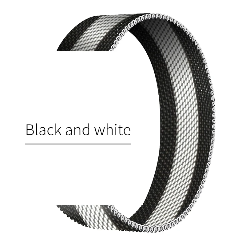 Для наручных часов iwatch черный с белым Bands44 40 мм ремешок для Миланская петля