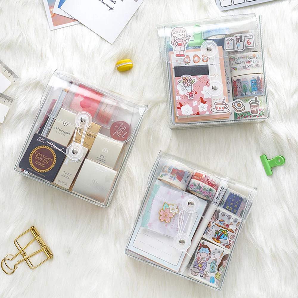 1pcs Simple Transparent PVC Stationery Storage Bag Winding Type Organizers for Desk Folder Large Capacity Document Bag
1pcs Simple Transparent PVC Stationery Storage Bag Winding Type Organizers for Desk Folder Large Capacity Document Bag