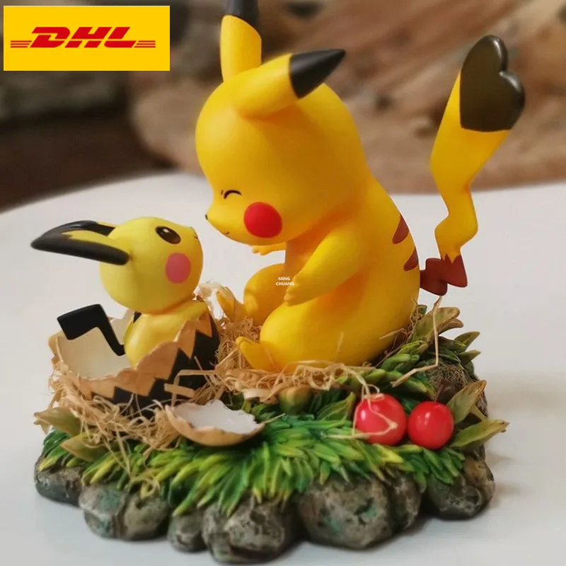 5" Anime Cute Simulation Animal Statue Pikachu Bust Pichu Full-Length Portrait Hatching Eggs GK Action Figure Toy BOX 12CM V684
5" Anime Cute Simulation Animal Statue Pikachu Bust Pichu Full-Length Portrait Hatching Eggs GK Action Figure Toy BOX 12CM V684