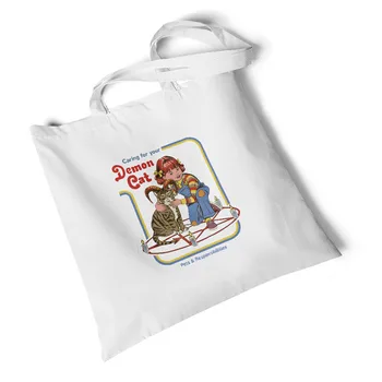 Focal20 Streetwear Demon Devil Print Lady Canvas Bag Foldable Reusable Tote Bag Original Large Storage Shopping Bag Shoulder Bag
Focal20 Streetwear Demon Devil Print Lady Canvas Bag Foldable Reusable Tote Bag Original Large Storage Shopping Bag Shoulder Bag