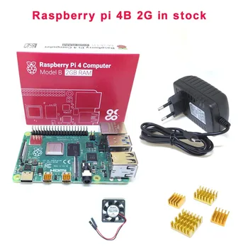 Raspberry Pi 4B Development Board Bluetooth 5.0 Dual HDMI Dual Frequency 5Gwifi/4K+5V 3A power+Heatsink+fan for Raspberry pi 4B
Raspberry Pi 4B Development Board Bluetooth 5.0 Dual HDMI Dual Frequency 5Gwifi/4K+5V 3A power+Heatsink+fan for Raspberry pi 4B