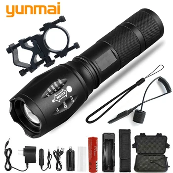 Hunting Flashlight Tactical Torch Zoomable 5 Switch Modes 18650 Chargeable Battery for Outdoor T6/L2/Q5 Ultra Bright Waterproof
Hunting Flashlight Tactical Torch Zoomable 5 Switch Modes 18650 Chargeable Battery for Outdoor T6/L2/Q5 Ultra Bright Waterproof