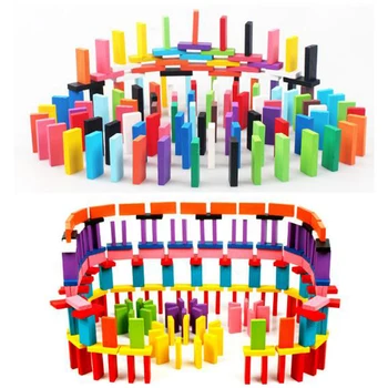 100pcs/set Kids Wood Toy Colorful Domino Game Building Blocks Toy for Baby Color/ Shape Learning Educational Wooden Toys
100pcs/set Kids Wood Toy Colorful Domino Game Building Blocks Toy for Baby Color/ Shape Learning Educational Wooden Toys