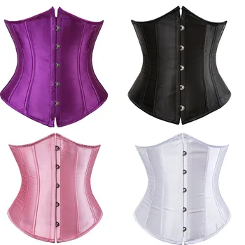 Women's Slimming Shapers Short Corset Top Sexy Underwear Satin Plus Size Underbust Overbust Lace Up Waist Trainer Bustier Corset
Women's Slimming Shapers Short Corset Top Sexy Underwear Satin Plus Size Underbust Overbust Lace Up Waist Trainer Bustier Corset