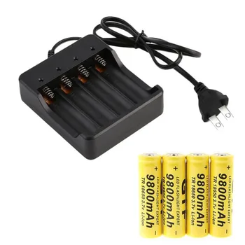 4x 3.7v Battery 18650 9800 mAh Li-ion Rechargeable Bateria 18650 Battery Smart Charger Indicator US Lithium Batteries Original
4x 3.7v Battery 18650 9800 mAh Li-ion Rechargeable Bateria 18650 Battery Smart Charger Indicator US Lithium Batteries Original