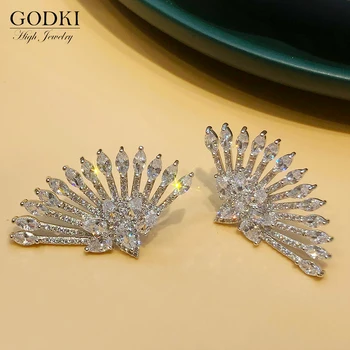 GODKI Trendy Fireworks Stud Earring For Women Wedding Party Engagement Cubic Zirconia Dressing Up Jewelry Addiction 
GODKI Trendy Fireworks Stud Earring For Women Wedding Party Engagement Cubic Zirconia Dressing Up Jewelry Addiction