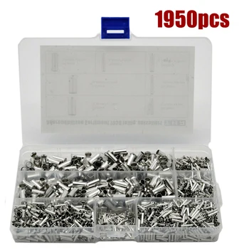 1950pcs Wire End Ferrules Press Sleeves Assortment 0.5-10mm Uninsulated Bare Bootlace Ferrules Cord End Wire Cable Connector
1950pcs Wire End Ferrules Press Sleeves Assortment 0.5-10mm Uninsulated Bare Bootlace Ferrules Cord End Wire Cable Connector