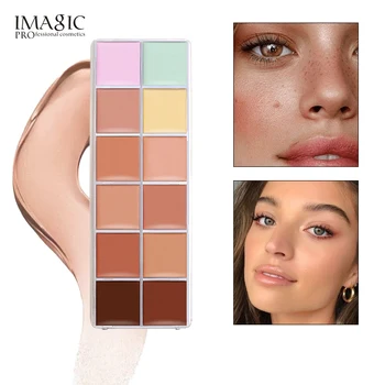IMAGIC Concealer Palette Kit 12Colors Beauty Contour Makeup Cometic Face Cream Concealer Palette & Brush Make up kit
IMAGIC Concealer Palette Kit 12Colors Beauty Contour Makeup Cometic Face Cream Concealer Palette & Brush Make up kit