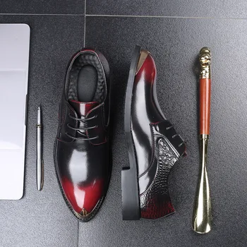 Men Big Size 38-48 Leather Shoes Business OXford Shoes Rubber Formal Dress Shoes Male Office Party Wedding Shoes Mocassins 
Men Big Size 38-48 Leather Shoes Business OXford Shoes Rubber Formal Dress Shoes Male Office Party Wedding Shoes Mocassins