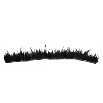 Approx. 33 Inches Handmade Rooster Feather Fringe Trim for Sewing Crafts Decoration---Black
Approx. 33 Inches Handmade Rooster Feather Fringe Trim for Sewing Crafts Decoration---Black