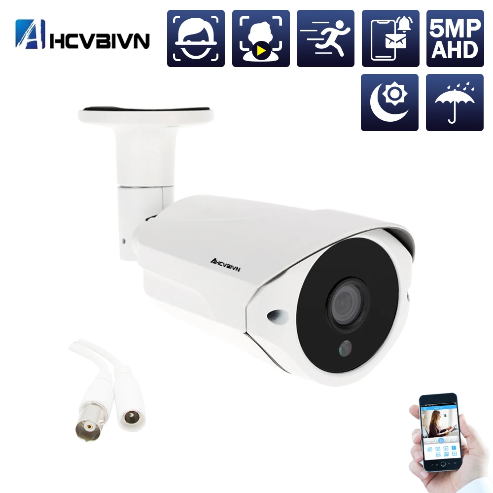 Ultra HD 5MP Human Detection AHD Camera SONY IMX335 H.265 Bullet Security Video Surveillance Camera 3.6mm Lens 36 Infrared Led
Ultra HD 5MP Human Detection AHD Camera SONY IMX335 H.265 Bullet Security Video Surveillance Camera 3.6mm Lens 36 Infrared Led