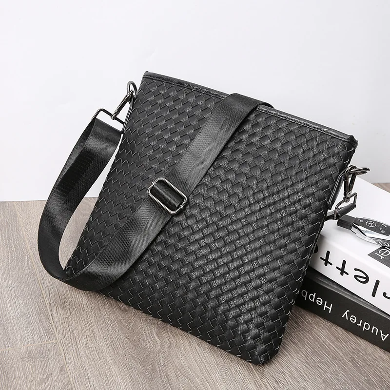 Fashion Sling Bag Men Cross body Bags Handmade Weave PU Leather Messenger Bag 
Fashion Sling Bag Men Cross body Bags Handmade Weave PU Leather Messenger Bag