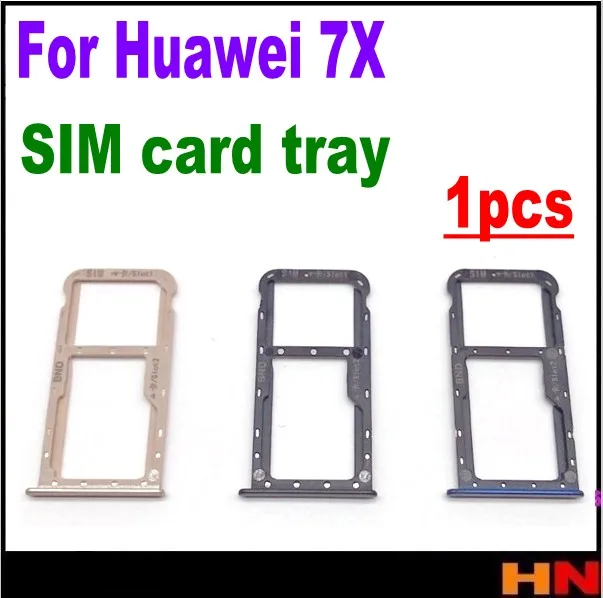 1 шт. оригинальный держатель для чтения Sim-карт Huawei Honor 7X Sim лоток Запасная часть |