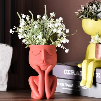 Human Face Resin Flower Pot Resin Succulents Plant Pot Abstract Flower Pot Desktop Vase Landscape Character Portrait Home Decor
Human Face Resin Flower Pot Resin Succulents Plant Pot Abstract Flower Pot Desktop Vase Landscape Character Portrait Home Decor