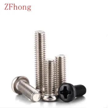 50-100pcs M1 M1.2 M1.4 M1.6 M2 M2.5 M3 Mini Small Light Black A2 304 Stainless steel Cross Phillips Pan Head Screw Round Bolt
50-100pcs M1 M1.2 M1.4 M1.6 M2 M2.5 M3 Mini Small Light Black A2 304 Stainless steel Cross Phillips Pan Head Screw Round Bolt