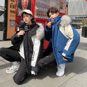 Winter Jacket Men Parka Coat Couple Wear Large Fur Collar Thick Warm Cotton Jacket Hip Hop Streetwear Print Jackets S-XXXL
Winter Jacket Men Parka Coat Couple Wear Large Fur Collar Thick Warm Cotton Jacket Hip Hop Streetwear Print Jackets S-XXXL
