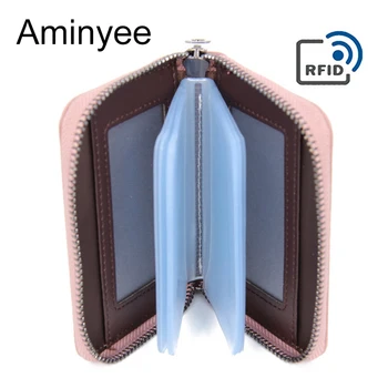 Aminyee Women Genuine Leather Rfid Wallet Card Holder Purse Bag for Women Big Capacity Organizer Coin Cash Card Money Bag Female
Aminyee Women Genuine Leather Rfid Wallet Card Holder Purse Bag for Women Big Capacity Organizer Coin Cash Card Money Bag Female