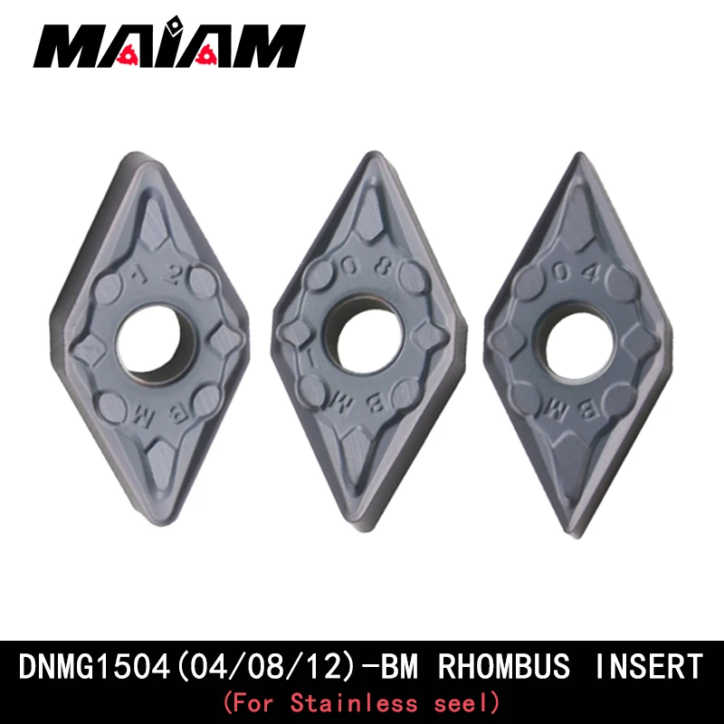 Ромбовидный токарный инструмент dnmg dnmg1504 dnmg150404 dnmg150408 dnmg150412 bm карбидный вставка
