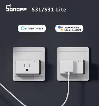 SONOFF S31 / S31 Lite US 16A WIFI Smart Switch Socket No Hub Request Timer Power Monitor Home Compatible With Alexa Google Home
SONOFF S31 / S31 Lite US 16A WIFI Smart Switch Socket No Hub Request Timer Power Monitor Home Compatible With Alexa Google Home