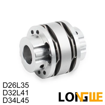 LONGWE Double Diaphragm Coupling 8 Screws High Rigid 26mm 32mm 34mm Flexible Industrial Disk Shaft Coupler
LONGWE Double Diaphragm Coupling 8 Screws High Rigid 26mm 32mm 34mm Flexible Industrial Disk Shaft Coupler