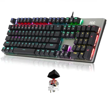 104 Keys Wired Keyboard Ergonomic Switch Gaming Mechanical For Desktop Computer Accessories RGB Backlight Universal Home Office
104 Keys Wired Keyboard Ergonomic Switch Gaming Mechanical For Desktop Computer Accessories RGB Backlight Universal Home Office