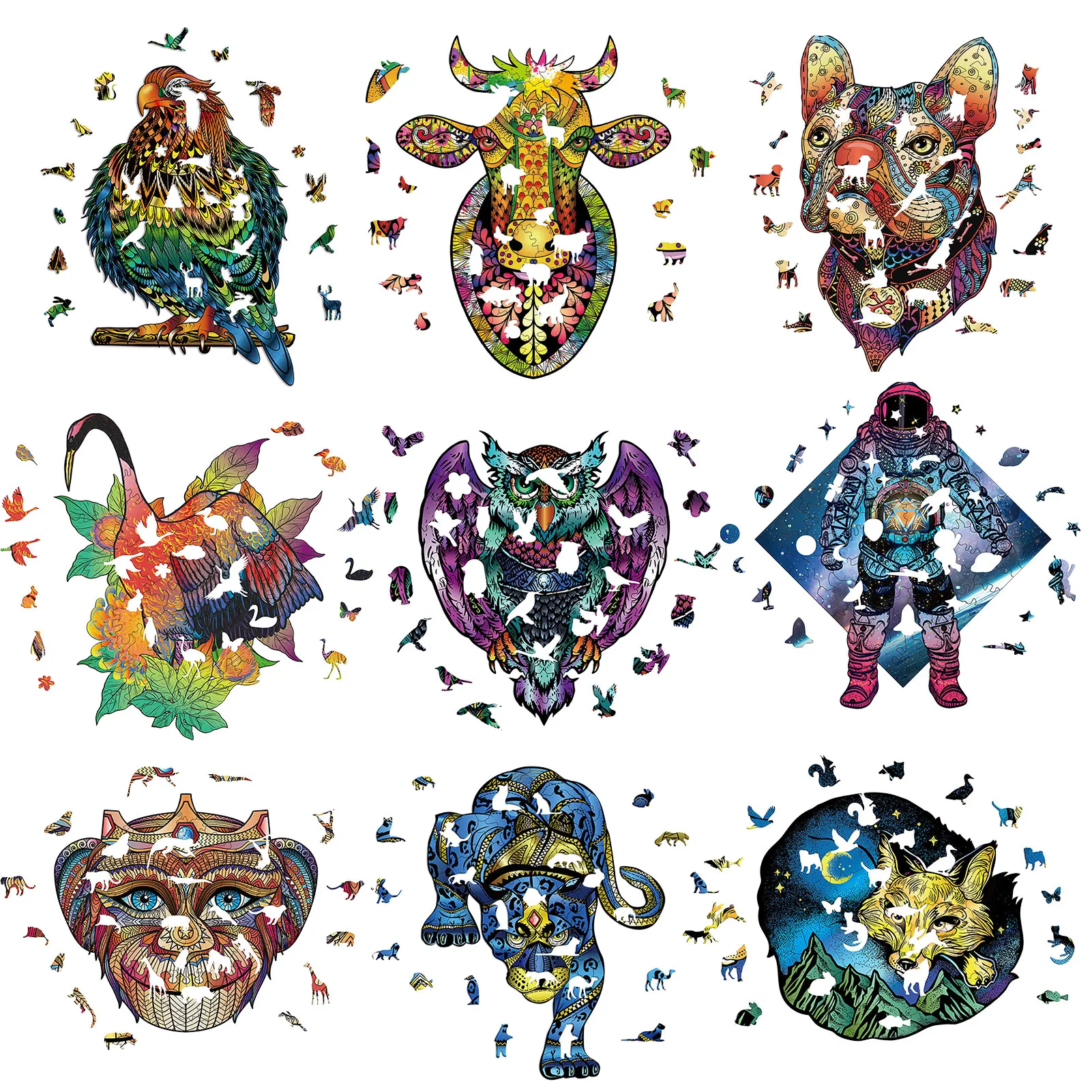 Building Blocks Irregular Shape Animal Figures Wooden Puzzle Adult Children Puzzle Board Unique Shape Jigsaw Pieces Best Gift
Building Blocks Irregular Shape Animal Figures Wooden Puzzle Adult Children Puzzle Board Unique Shape Jigsaw Pieces Best Gift