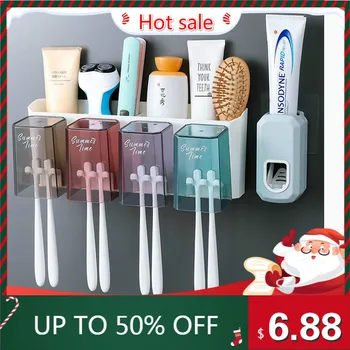 Wall Hanging Toothbrush Holder Set Bathroom Free Punched Washed Cup Rack Home Creative Toothbrush Cup Storage Rack
Wall Hanging Toothbrush Holder Set Bathroom Free Punched Washed Cup Rack Home Creative Toothbrush Cup Storage Rack