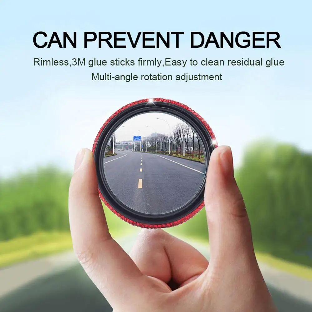 2pcs Blind Spot Mirrors Round HD Glass Convex ABS Rhinestone Frame Wide Angle Rear View Mirror Universal
2pcs Blind Spot Mirrors Round HD Glass Convex ABS Rhinestone Frame Wide Angle Rear View Mirror Universal