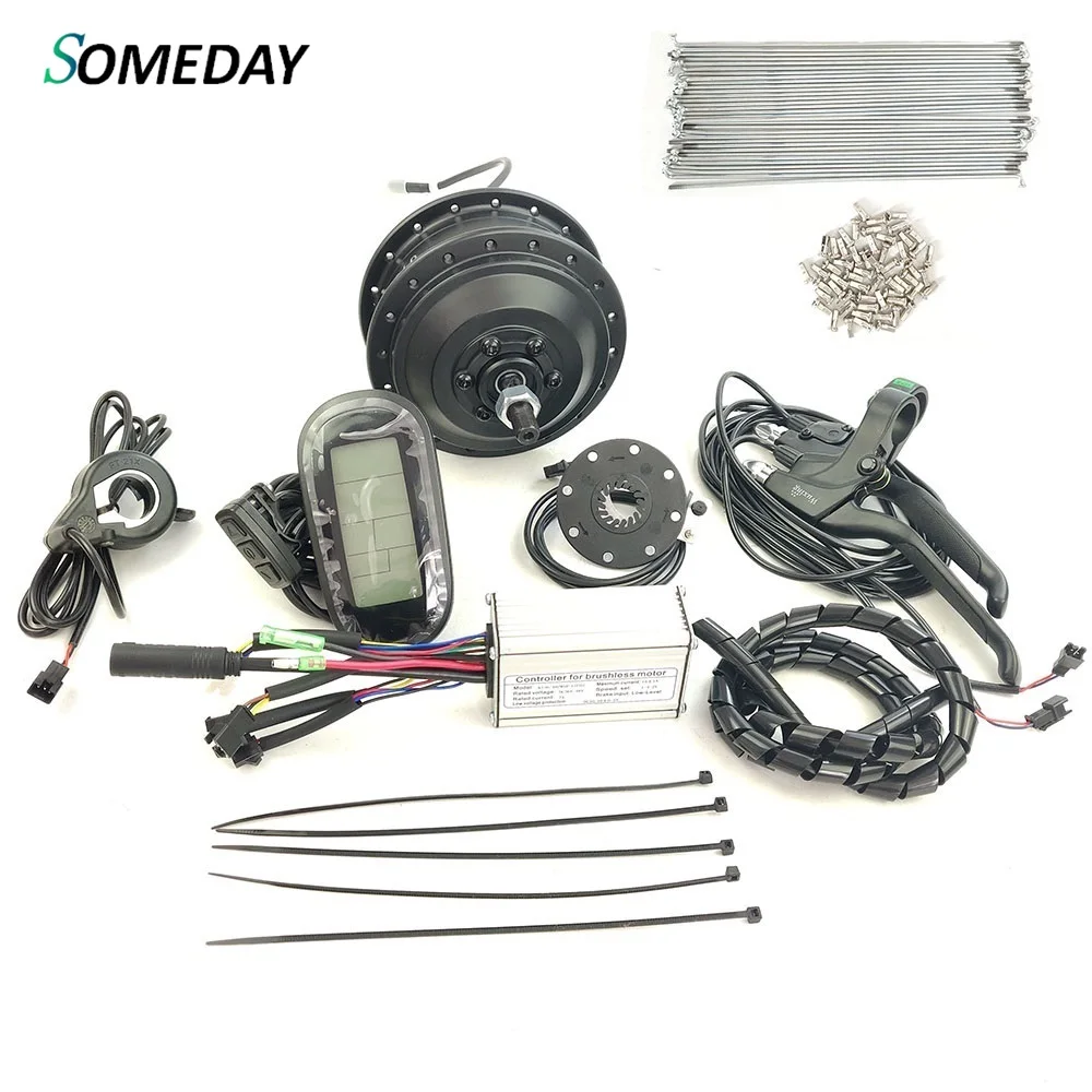 SOMEDAY Rear Rotate without wheel 36V 350W electric bicycle conversion kit motor with KT-LCD6 display E-bike accessory kit
SOMEDAY Rear Rotate without wheel 36V 350W electric bicycle conversion kit motor with KT-LCD6 display E-bike accessory kit
