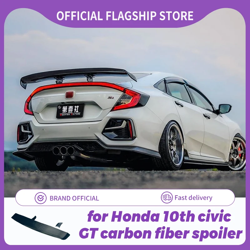 FIT CLUB For Honda Civic spoiler Civic 10th 2016 2017 2018 2019 JDM modification rear tail punching spoiler 3K real carbon fiber
FIT CLUB For Honda Civic spoiler Civic 10th 2016 2017 2018 2019 JDM modification rear tail punching spoiler 3K real carbon fiber