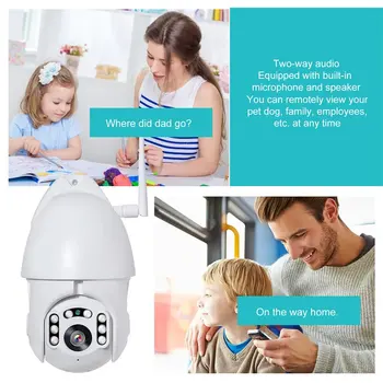 Home Outdoor WiFi PTZ IP Camera 1080P Two Way Audio Night Vision Wireless Camera Motion detection alarm Monitor
Home Outdoor WiFi PTZ IP Camera 1080P Two Way Audio Night Vision Wireless Camera Motion detection alarm Monitor