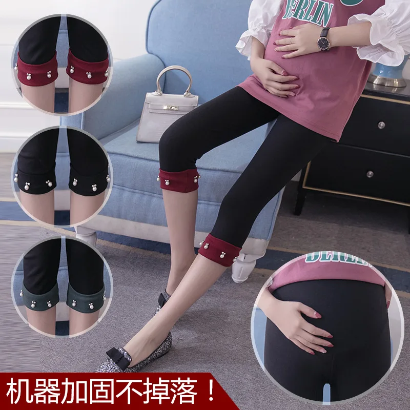 2019 New Style Summer Maternity Clothes Beads Leggings for Pregnant Woman Abdominal Support Outer Wear Spring And Summer Cropped
2019 New Style Summer Maternity Clothes Beads Leggings for Pregnant Woman Abdominal Support Outer Wear Spring And Summer Cropped