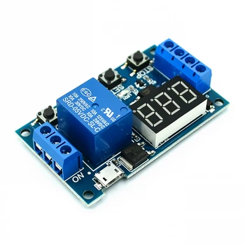 1 Channel 5V Relay Module Time Delay Relay Module Trigger OFF / ON Switch Timing Cycle 999 minutes Relay Board Rele
1 Channel 5V Relay Module Time Delay Relay Module Trigger OFF / ON Switch Timing Cycle 999 minutes Relay Board Rele