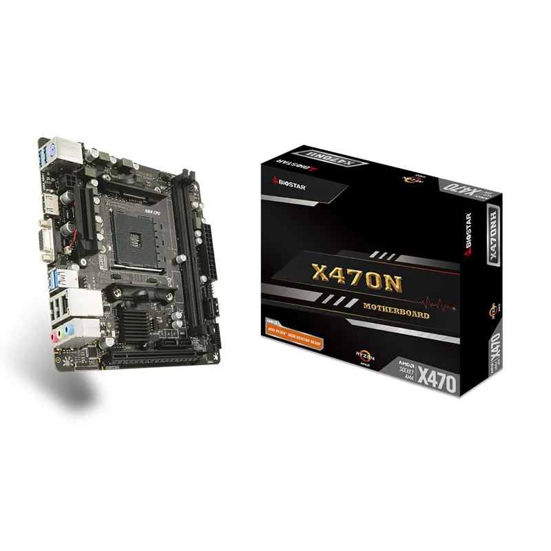Материнская плата BIOSTAR New Racing MINI X470NH для AMD Ryzen AM4 1700 1600 ITX DDR4 PCI-e M.2 материнская
