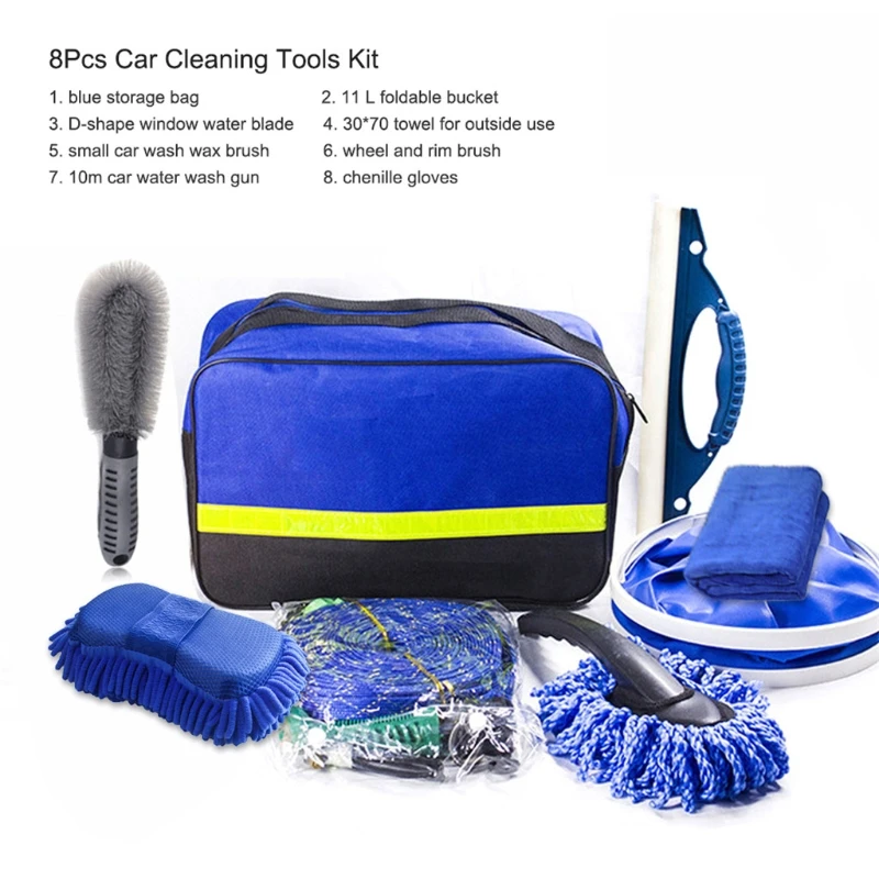 8Pcs Microfibre Car Wash Cleaning Tools Set for Exterior Washing Interior Clean
8Pcs Microfibre Car Wash Cleaning Tools Set for Exterior Washing Interior Clean