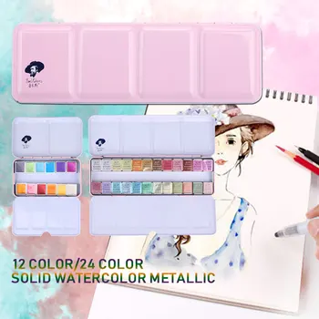 12/24colors Pigment Paints Set Professional Permanent with Palette Artist Graffiti Solid Watercolor Pigment Glitter Colors
12/24colors Pigment Paints Set Professional Permanent with Palette Artist Graffiti Solid Watercolor Pigment Glitter Colors