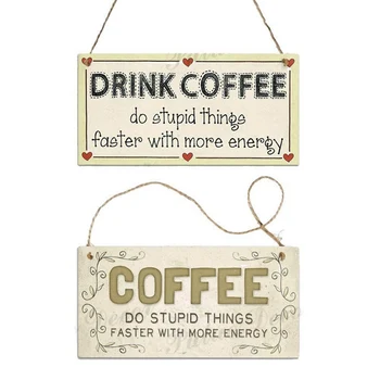 Coffee Shop Sign Vintage Wooden Sign Plaque Vintage Written Words Wall Decor for Kitchen Coffee Bar Cafe Retro Wooden Posters 
Coffee Shop Sign Vintage Wooden Sign Plaque Vintage Written Words Wall Decor for Kitchen Coffee Bar Cafe Retro Wooden Posters