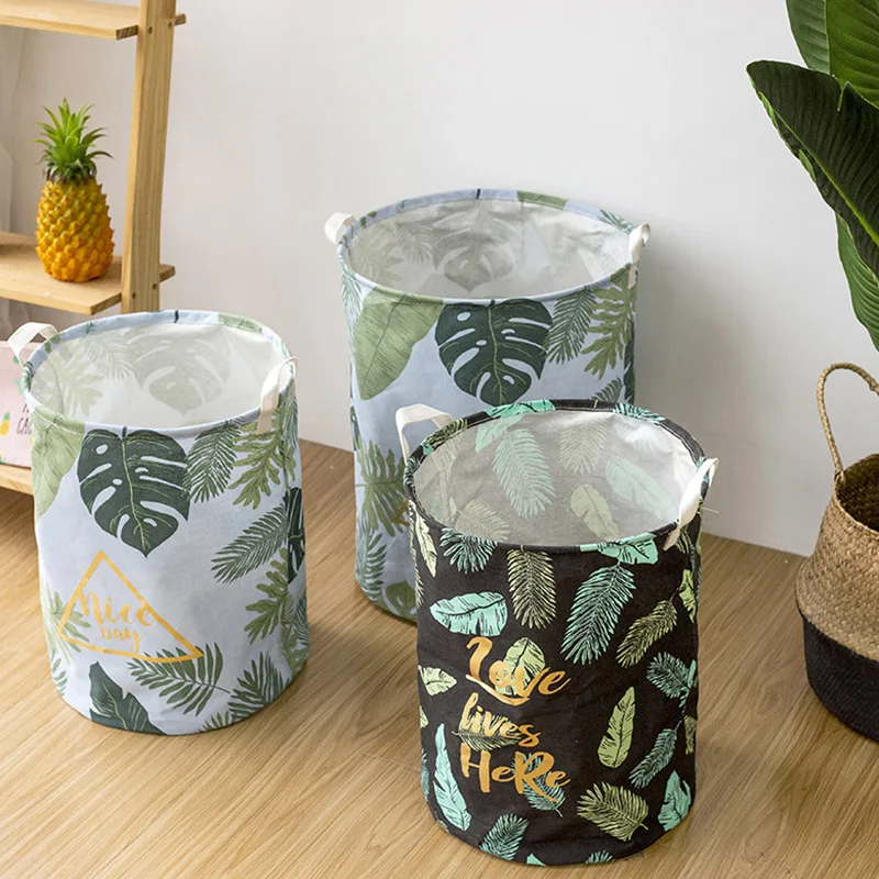 YIWUMART Leaf Pattern Cotton Linen Storage Basket Waterproof Coating Folding Laundry Hamper Bucket Large Capacity Storage Bucket
YIWUMART Leaf Pattern Cotton Linen Storage Basket Waterproof Coating Folding Laundry Hamper Bucket Large Capacity Storage Bucket