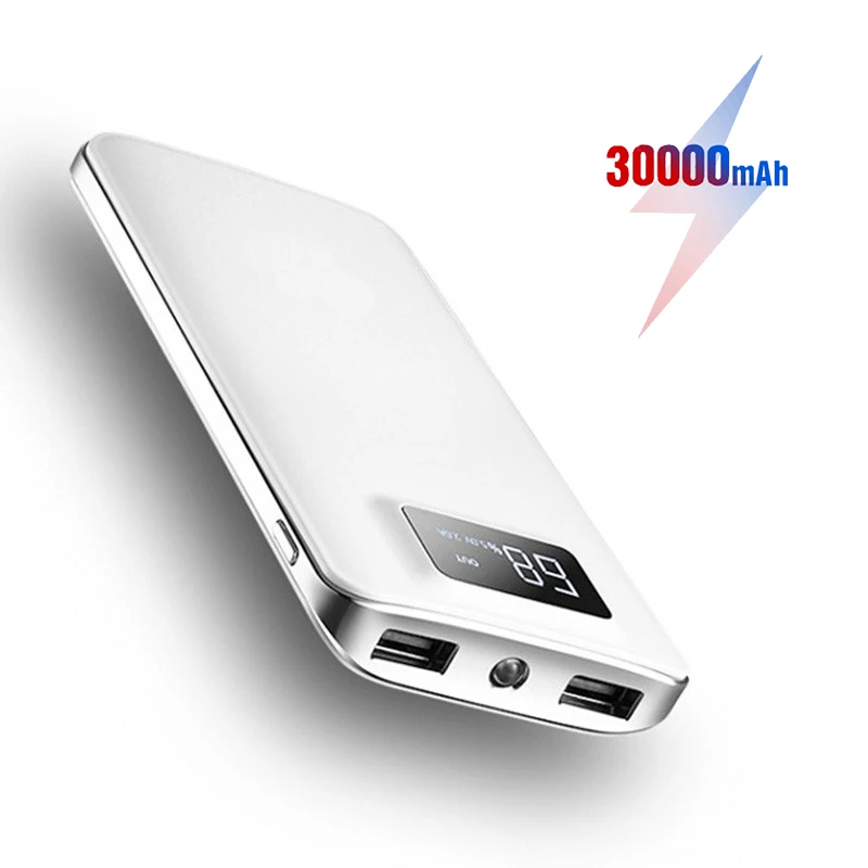 30000mAh Power Bank Portable Charging Powerbank 30000 Slim Poverbank External Battery Pack Charger For Xiaomi Mi 9 iPhone 11 Pro 
30000mAh Power Bank Portable Charging Powerbank 30000 Slim Poverbank External Battery Pack Charger For Xiaomi Mi 9 iPhone 11 Pro