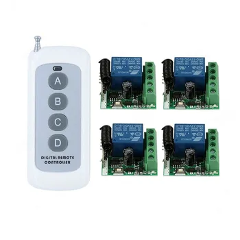 433Mhz Universal Wireless Remote Control Switch DC 12V 1 CH Way RF Relay Receiver Module & 433 MHz Transmitter for Light Switch
433Mhz Universal Wireless Remote Control Switch DC 12V 1 CH Way RF Relay Receiver Module & 433 MHz Transmitter for Light Switch